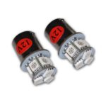 TuningPros LEDTL-1156-RS9 Tail Light LED Light Bulbs 1156, 9 SMD LED Red 2-pc Set