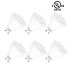 SHINE HAI GU10 LED Bulbs 50W Equivalent, 5000K Daylight White Spotlight Bulb GU10 Base, UL-Listed Led Light Bulbs, 120V, 3 Years Warranty, Pack of 6