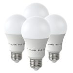 Yuan Rui LED Lighting Bulbs 100 Watt equivalent 11W Light Bulbs 1000 Lumens Non-Dimmable A19 Base E26 (4-Pack Soft White(3000K))