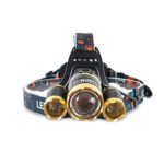 Wsky 5500 LM LED Headlamp Waterproof – Super Bright Headlamp – 3 Light 4 Modes, CREE XM, L 3T6 Lampwick, Great for Camping Biking Hunting Fishing Outdoor