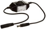 HitLights LED Strip Light Mini Dial Dimmer, Black, Easy DC Jack Installation, 5-24V DC, 4A Max, LED Tape Light