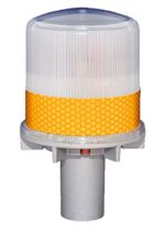 S4L AMBER 1/2NM SOLAR FLASHING LED Marina Dock Barge Boat Safety Beacon Light