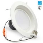 TORCHSTAR 17W 6inch LED Retrofit Recessed Lighting Fixture, ENERGY STAR Certified 17W (120W Equivalent) LED Ceiling Light, UL-classified Dimmable LED Retrofit Downlight kit – 2700K Warm White