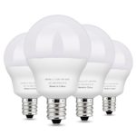 Albrillo E12 Bulb Candelabra LED Bulbs 5W, 40 Watt Equivalent, Warm White, 4 Pack