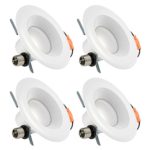 Retrofit LED Recessed Lighting,LuminWiz 5/6 inch Dimmable LED Downlight,14W (100W Equivalent),Energy Star,UL Listed,3000K Soft White,LED Ceiling Light,4-Pack
