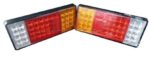 Zxlight®trailer Semi Rig Truck Bus LED Commercial 12v LED Tail Lights Taillights (Pair)