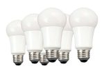 TCP LA6027KND6ES 60 Watt Equivalent Non-Dimmable A19 LED Light Bulbs, Soft White – 6 Pack, Energy Star Certified