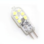 Reelco 6-Pack G4 LED Bi-Pin base Light Bulb 2Watt Mini Lamps AC DC 12V Warm White 2700k-3000k Jc10 Bi-pin Replacement to 15W-20W halogen Bulb.Non-Dimmable