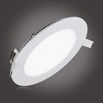 LAIN 9W LED Panel Light Fixture Dimmable Round Ultrathin Ceiling Light Fixtures,60W Incandescent Equivalent,Recessed Downlight Flat Lamp,3000K Warm White,720lm,4.9 Inch Cut Hole Home Office Lighting