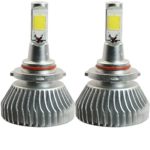 Promax 9005 LED headlight bulb conversion kit (1 pair bulb, ultrawhite, also fit HB3, 9011, 9055, h12, 9145)