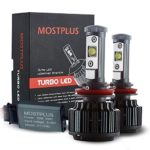 MOSTPLUS 6000K White CREE H11( H8,H9 ) LED Headlight Kit 7600LM 60W Per Pair with 3 Years Warranty