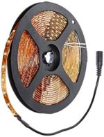 Nubee 3528pww 16.4 Feet(5 Meter) Red Waterproof 300 LEDs Flexible LED Strip Light and Adhesive Back 12 Volt