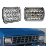 Partsam 7″x6″ Cree Led Headlight Headlamp 5×6 Inch Crystal Clear Sealed Beam Replacement HID Xenon Bulbs H6014 H6052 H6054 6054 H5054 H6054LL for Car Truck(2pcs)
