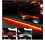 E-cowlboy 60″ Inch Red / White Tailgate LED Strip Light Turn Signal Stop Brake Reverse Lights Fit 1999-2015 Dodge Ram 1500 2500 3500 4500 5500 Chevrolet Chevy Silverado Avalanche Cadillac Truck SUV