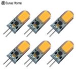 Classic Style Home 4 Watt G4 LED Bi-Pin Base 12V AC/DC Light Bulb 2700K Warm White Dimmable Waterproof T3 G4 Halogen 40W LED Replacement 6Pack (4 W)