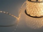 PYSICAL 110V 2-Wire Waterproof LED Rope Light Kit for Background Lighting,Decorative Lighting,Outdoor Decorative Lighting,Christmas Lighting,Trees,Bridges,Eaves (Warm White, 50ft/15M)