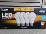 100 watt Dimmable Led bulbs 4 pack