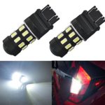 JDM ASTAR 960 Lumens Super Bright 5730 Chipsets 3056 3156 3057 3157 LED Bulbs with Projector,Xenon White
