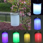 RoseBlue byRisa Garden Solar Power Gaden Hanging Lantern Light Outdoor Lawn Cylinder LED Lamp