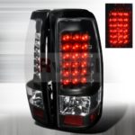 Spec-D Tuning LT-SIV03JMLED-TM Chevy Silverado 1500 Black Led Tail Lights Lamps Pair