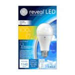 GE Lighting 45658 Reveal Dimmable LED A19 Light Bulb with Medium Base, 17-Watt