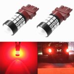 Alla Lighting 39-SMD Brilliant Pure Red 3157 3156 High Power 2835 Chipsets LED Lights Bulbs for Replacing Turn signal Blinker Brake Tail Light Lamps