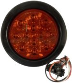 AutoSmart KL-25108RK 4″ Round LED Stop/Turn/Tail Light Kit with Red Lens