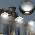 【Super Bright】 USYAO Solar Super Bright PIR Motion Sensor Waterproof Wireless Security Light Lamp For Outdoor Garden Wall Yard Deck Auto On / Off Dusk to Dawn Pack of 1