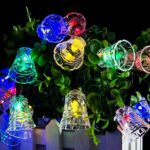 20 LED Bell Rope Lights, BEW Flashing Christmas Lights for Garden, Patio, Wedding, Party, Holiday Celebration-Multicolor