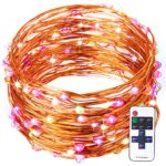Warmoon Starry String Lights, 33ft 100 LEDs Color Changing Waterproof String Light Ambiance Lighting for Outdoor, Gardens, Homes, Dancing, Christmas Party (RGB)