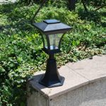 Outdoor LED Solar Powered Fence Gate Post Mount Light Garden Courtyard Solar Lamp Lighting