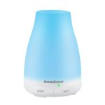 InnoGear Aromatherapy Essential Oil Diffuser Portable Ultrasonic Diffusers with Color LED Lights Changing and Waterless Auto Shut-off Function for Home Office Bedroom Room, 100 mL