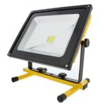 ABN LED Flood Light 50 Watts Indoor/Outdoor IP 65 Waterproof Rechargeable Portable Job Site Work Light with 12V Adapter