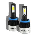 NIGHTEYE H8/H9/H11 LED Headlight Conversion Driving lamp 6500K Cool White 72W 9000LM – 3 Year Warranty