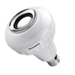Texsens Smart Light Bulb Speaker Generation II with Updated Remote Control – New Function of Light Flashing as Music Goes