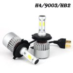 AOSI H4 9003 HB2 Led Headlight Bulb Conversion kit – All Bulb Sizes – 72W 8000LM Hi/Lo Dual Beam 6500k Cool White Bridge Lux Chip For Cars Replaces Halogen & HID Bulbs