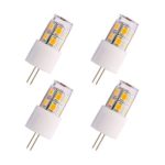 DunGu G4 LED 12V AC DC JC Bi-Pin Light Bulbs Non Dimmable 2Watt Warm White Equivalent To 20Watt Halogen Replacements Units of 4