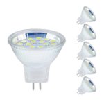 AmmToo Pack of 6 MR11 LED Bulb 3Watt Spot light 12V AC/DC Cool White GU4 Base 2835SMD 18LEDs 6000K 260lm LED Spot light Bulbs 30W Halogen Bulbs Equivalent