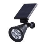 GenLed Solar Lights Spotlights Outdoor Landscape Lights Waterproof Security Wall Light Auto On/Off with Built-in Solar Powered ,Perfect for Patio Deck Yard Garden Driveway