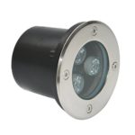RSN LED Inground Light Landscape Light 3W White Color 6000K 12V Low Voltage with Stainless Steel Cover 2 Years Warranty