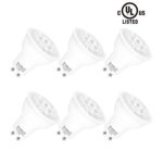 SHINE HAI GU10 LED Bulbs 50W Equivalent, 2700K Warm White Spotlight Bulb GU10 Base, UL-Listed Led Light Bulbs, 120V, 3 Years Warranty, Pack of 6