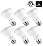 HyperSelect 9W LED BR20 – E26 Bulb Non-Dimmable (40W Equivalent), 3000K (Soft White Glow), 500 Lumen, Medium Screw Base, 120° Beam Angle, UL-Listed – (Pack of 6)