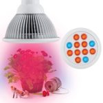 Firlar LED Grow Light bulb, Lemontec High Efficient Hydroponic Plant Grow Lights system for Garden Greenhouse Indoor and Hydroponic Aquatic,12W