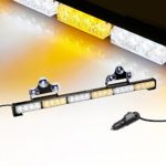 V-SEK 24 LED 27″ Hazard Emergency Warning Tow Traffic Advisor Flash Strobe Directional Light Bar (Yellow/White)