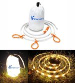 Vansky LED Rope Lights Or Camping Lantern Waterproof Portable LED Strip Lights For Hiking, Safety, Emergencies, TV Backlight (Warm White)