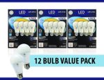 GE LED Light Bulbs 10 watt / 60 watt replacement – Soft White Dimmable – 12 Bulb Value Pack