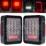 LED Tail Lamp Replacement Tail Lights Brake Reverse Lamps for 2007-2015 Jeep Wrangler JK