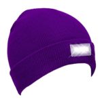 YCHY Unisex 5 LED Knitted Flashlight Beanie Hat (purple)