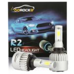 R2 COB 9006 HB4 9006XS 8000LM LED Headlight Conversion Kit, Low beam headlamp, Fog Driving Light, HID or Halogen Head light Replacement, 6500K Xenon White, 1 Pair- 1 Year Warranty
