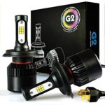 JDM ASTAR G2 8000 Lumens Extremely Bright CSP Chipsets H4 9003 LED Bulbs for Fog light, DRL and Headlights, Xenon White